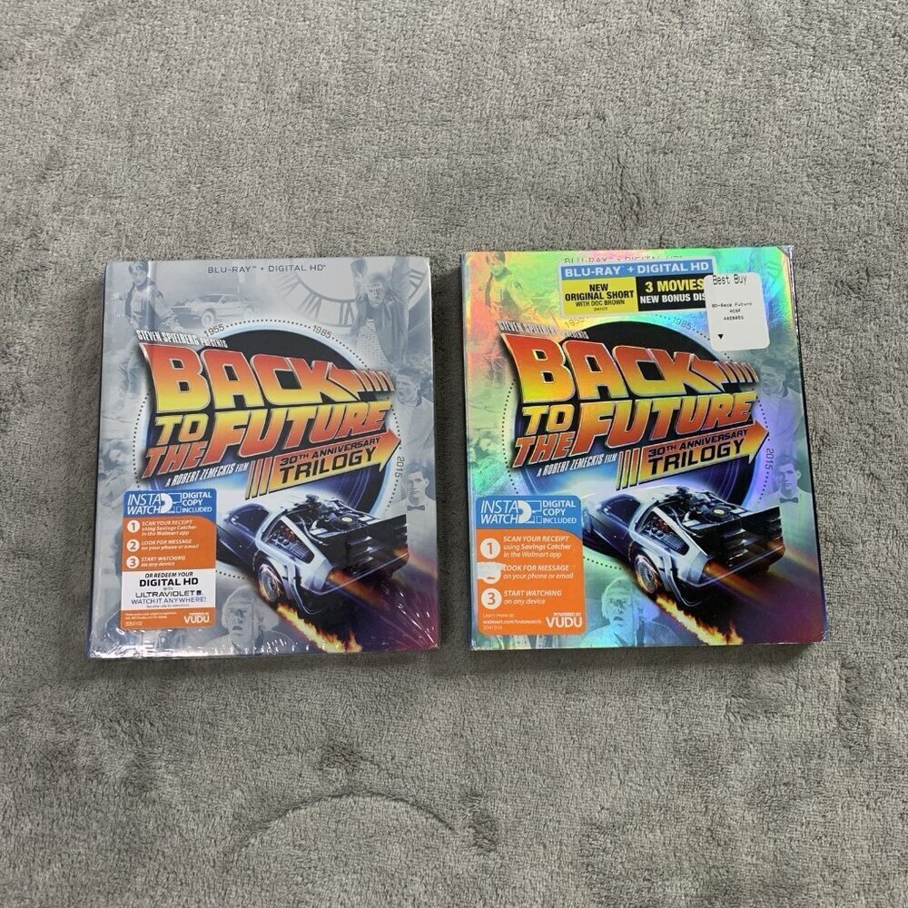 Back to the Future: 30th Anniversary Trilogy (Blu-ray) SEALED W/ Slip Cover